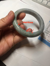 Load image into Gallery viewer, 55mm certified 100% natural type A white/green/black/purple jadeite jade bangle AU49-0247