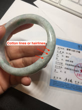 Load image into Gallery viewer, 59mm Certified Type A 100% Natural sunny green purple Jadeite Jade bangle BP38-1181