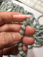 Load image into Gallery viewer, 7mm size 50-58mm 100% natural type A green/white/yellow/purple jadeite jade beads bracelet group PF78