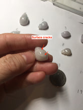 Load image into Gallery viewer, Type A 100% Natural green white purple 3D Jadeite conch pendant PD188