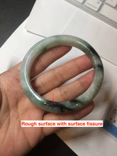 Load image into Gallery viewer, 56.9mm 100% natural Type A sunny green white jadeite jade bangle BN7-8239