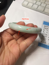 Load image into Gallery viewer, 60mm Certified Type A 100% Natural sunny green white Jadeite bangle PA262-3840
