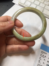 Load image into Gallery viewer, 54.8mm certified 100% natural Type A light green/yellow jadeite jade bangle PH159-4676