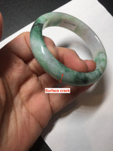 Load image into Gallery viewer, 51.5mm certified 100% natural Type A sunny green/purple/yellow(FU LU SHOU) jadeite jade bangle BK45-5080