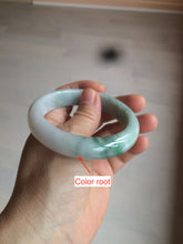 Load image into Gallery viewer, 56.4mm certificated Type A 100% Natural sunny green Jadeite Jade bangle Z128-2357