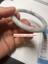 Load image into Gallery viewer, 57.5mm certified 100% natural type A light green/purple/yellow(FU LU SHOU) round cut jadeite jade bangle BN57-3122