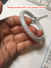 Load image into Gallery viewer, 58.5mm certified 100% natural type A light green/white/purple round cut jadeite jade bangle PC33-2675