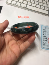 Load image into Gallery viewer, 57mm Certified Type A 100% Natural dark green/blue/gray/black Guatemala Jadeite bangle PJ137-1485