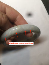 Load image into Gallery viewer, 55.6 mm Certified type A 100% Natural light green Jadeite bangle AZ86-1636