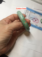Load image into Gallery viewer, 56.2mm certified Type A 100% Natural sunny green/white/red Jadeite Jade bangle BS35-4433