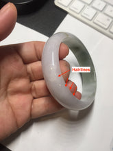 Load image into Gallery viewer, 54.2mm Certified type A 100% Natural dark green brown white purple Jadeite bangle AD120-3001