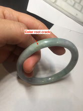 Load image into Gallery viewer, 58.8mm Certified Type A 100% Natural light green purple gray round cut Jadeite Jade bangle BH96-(1940)