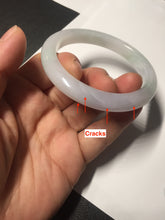 Load image into Gallery viewer, 54.7mm certified type A100% Natural green purple Jadeite Jade bangle BM35-0251