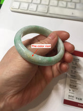 Load image into Gallery viewer, 50.5mm certified 100% natural type A sunny green brown oval jadeite bangle PH169-5802