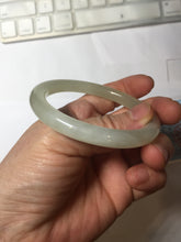 Load image into Gallery viewer, 53.6mm Certified 100% Natural icy watery Crystal Sugar Yellow White(黄冰糖) Nephrite Bangle HN156-9688