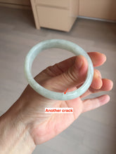 Load image into Gallery viewer, 51mm Certified Type A 100% Natural icy light green oval jadeite jade bangle BK94-7735