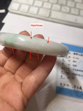 Load image into Gallery viewer, 60mm Certified Type A 100% Natural sunny green white Jadeite bangle PA263-3841