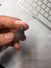 Load image into Gallery viewer, 16cm 100% Natural Icy Gray Black (灰冰) Flat Rectangle Xiu Jade (Serpentine) Hairpin AW70