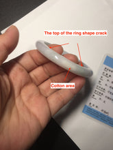 Load image into Gallery viewer, 54.7mm certified type A100% Natural green purple Jadeite Jade bangle BM35-0251