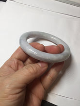 Load image into Gallery viewer, 56.2mm certified 100% natural light green/white/purple chubby round cut jadeite jade bangle BS37-(5563)