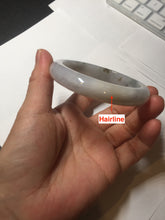 Load image into Gallery viewer, 57.5mm Certified Type A 100% Natural icy watery white purple black brown Jadeite Jade bangle H156-7041