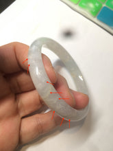 Load image into Gallery viewer, 50mm Certified Type A 100% Natural icy white/yellow Jadeite Jade bangle AH73-7285