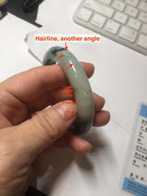 Load image into Gallery viewer, 54mm certified 100% natural Type A dark green white jadeite jade bangle AA43-5316