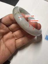 Load image into Gallery viewer, 57.7mm Certified 100% natural Type A dark green white gray purple brown jadeite jade bangle AD119-3012