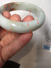 Load image into Gallery viewer, 50mm Certified 100% Natural Type A light green/yellow/brown Maple Syrup Mint Cake jadeite jade bangle BS136-4040