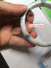 Load image into Gallery viewer, 59.5mm Certified 100% natural type A green white/light purple jadeite jade bangle AT86-9566