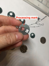 Load image into Gallery viewer, 100% natural Type A dark green blue gray Guatemala jadeite safety Guardian ring pendant PD12