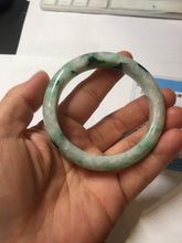 Load image into Gallery viewer, 53.5mm certified type A 100% Natural sunny green light green Jadeite Jade bangle PA261-2991