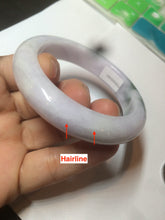 Load image into Gallery viewer, 53.3mm Certified 100% natural Type A olive green/white/purple jadeite jade bangle AZ24-5202