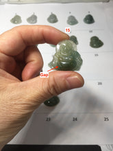 Load image into Gallery viewer, 100% Natural type A icy watery oily dark green(油青) happy Buddha jadeite pendant BS126