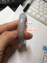 Load image into Gallery viewer, 57.5mm Certified Type A 100% Natural sunny green purple white jadeite Jade bangle BS99-2535