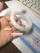 Load image into Gallery viewer, 53mm certified 100% natural Type A white/sunny green/red Jadeite jade bangle AE264-8013