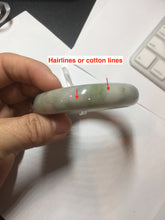 Load image into Gallery viewer, 58.6mm certified type A 100% Natural green/brown/purple/gray (Fu LU SHOU) Jadeite Jade bangle F103