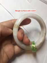 Load image into Gallery viewer, 56.5mm certified 100% natural Type A green purple brown jadeite jade bangle G77-5703
