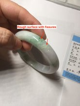 Load image into Gallery viewer, 54mm Certified type A 100% Natural green purple white Jadeite bangle BP175-1053
