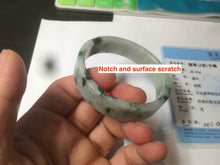 Load image into Gallery viewer, 50.6mm Certified type A 100% Natural sunny green/purple square Jadeite Jade bangle AZ60-7280