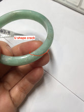 Load image into Gallery viewer, 49mm Certified Type A 100% Natural sunny apple green/red oval Jadeite Jade bangle BG62-0165