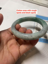 Load image into Gallery viewer, 57mm Certified Type A 100% Natural sunny green/gray/black chubby Jadeite bangle PB242-9546