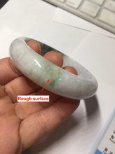Load image into Gallery viewer, 55mm certified 100% natural Type A sunny green light purple jadeite bangle PA186-4759