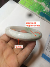 Load image into Gallery viewer, 59.8mm Certificated Type A 100% Natural white/sunny green/purple jadeite jade bangle AZ5-9139