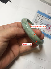 Load image into Gallery viewer, 56.2mm certified Type A 100% Natural sunny green/white/red Jadeite Jade bangle BS35-4433