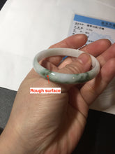 Load image into Gallery viewer, 50.2mm Certified Type A 100% Natural white with floating flowers/purple Jadeite Jade bangle BL92-4677