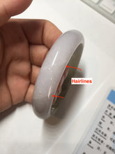 Load image into Gallery viewer, 57mm certified Type A 100% Natural dark green purple white Jadeite Jade bangle Y157-3002