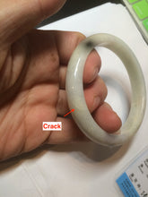 Load image into Gallery viewer, 56mm Certified type A 100% Natural green/yellow Jadeite bangle D122-8933