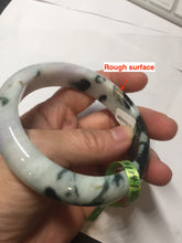 Load image into Gallery viewer, 57.8mm certified 100% natural light green/purple jadeite jade bangle F110-6206