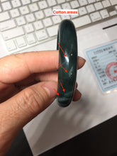 Load image into Gallery viewer, 57.5mm Certified Type A 100% Natural dark green/blue/gray/black Guatemala Jadeite bangle PJ145-1476